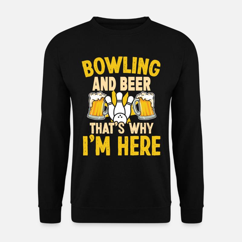 Bowling and Beer bowling Design - Unisex Sweatshirt - black