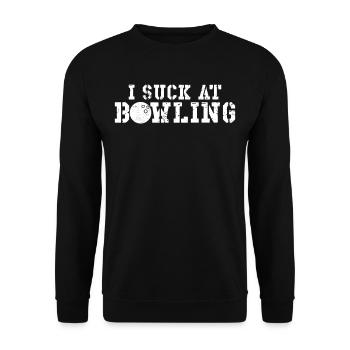 Je suis nul au bowling - Sweat-shirt Unisexe - noir - Devant - Alina (178cm) & Michal (187cm)