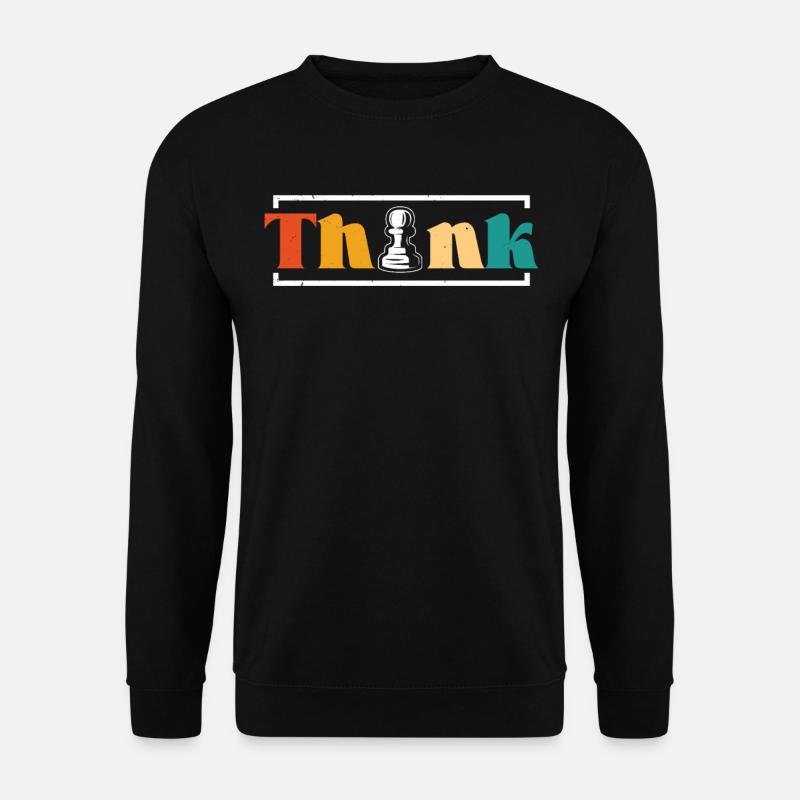 Think Chess Design - Unisex Pullover - Schwarz