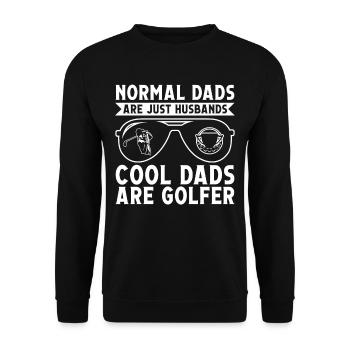 Les papas normaux sont juste des maris parfaits - Sweat-shirt Unisexe - noir - Devant - Alina (178cm) & Michal (187cm)
