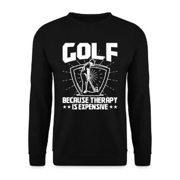 Design de golf parfait - Sweat-shirt Unisexe - noir - Devant - Alina (178cm) & Michal (187cm)