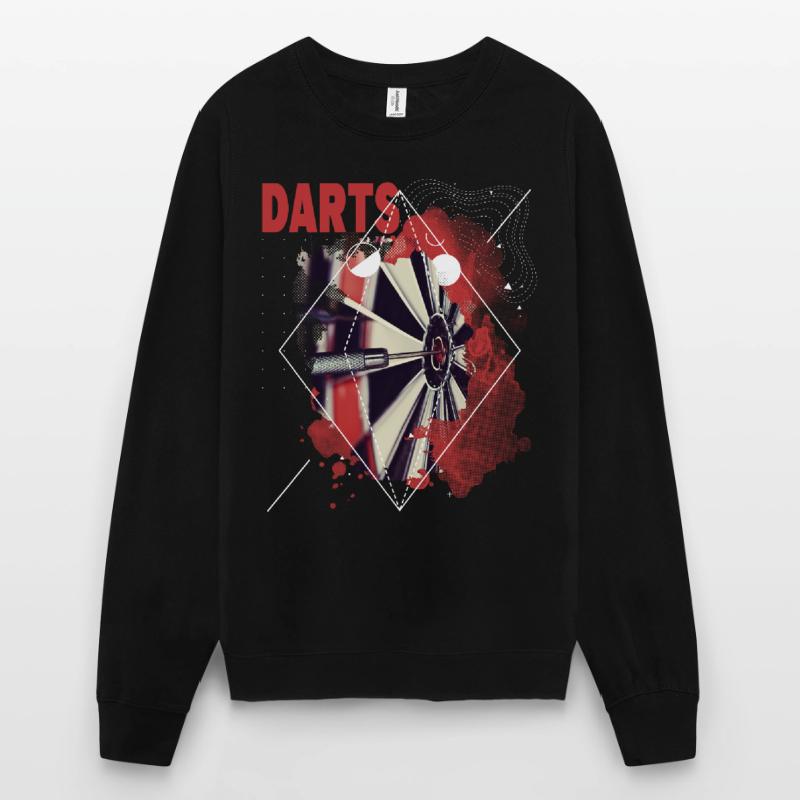 Fléchettes, jeu de fléchettes, jeu de fléchettes, fléchettes, joueurs de fléchettes Sweat-shirt Unisexe