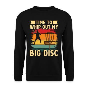 Conception du lecteur Big Disc - Sweat-shirt Unisexe - noir - Devant - Alina (178cm) & Michal (187cm)
