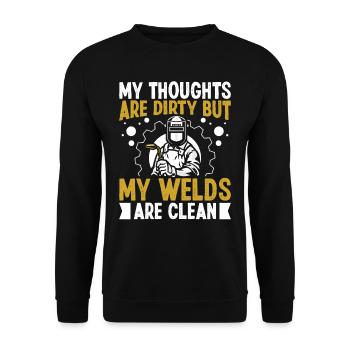 Welder Funny Saying Conceptions de soudage - Sweat-shirt Unisexe - noir - Devant - Alina (178cm) & Michal (187cm)