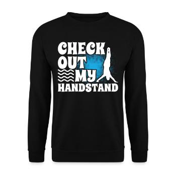 Funny Gymnastics for Girls - Unisex Sweatshirt - black - Front - Alina (178cm) & Michal (187cm)