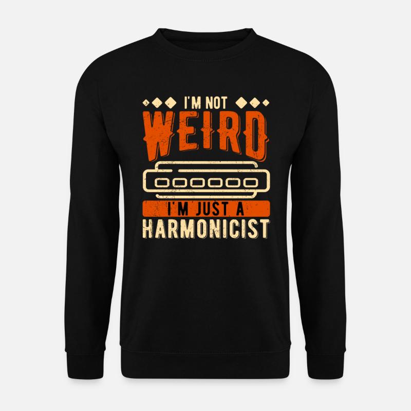 Harmonica harmonica player - Unisex Sweatshirt - black
