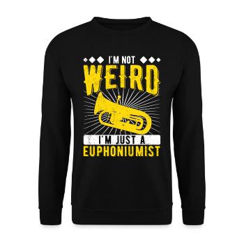 Euphonium Eufonium Euphoniste - Sweat-shirt Unisexe - noir - Devant - Alina (178cm) & Michal (187cm)