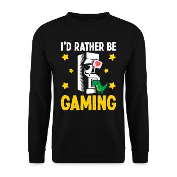 Joueur de jeu vidéo parfait - Sweat-shirt Unisexe - noir - Devant - Alina (178cm) & Michal (187cm)