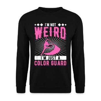 Color Guard Colorguard Farbwächter - Unisex Pullover - Schwarz - Vorne - Alina (178cm) & Michal (187cm)