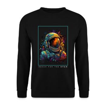 Vêtements d’astronaute de sortie dans l’espace - Sweat-shirt Unisexe - noir - Devant - Alina (178cm) & Michal (187cm)