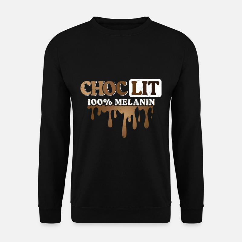 Choclit Melanin Design - Unisex Sweatshirt - black