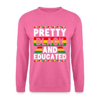 Design africain joli et instruit - Sweat-shirt Unisexe - rose - Devant