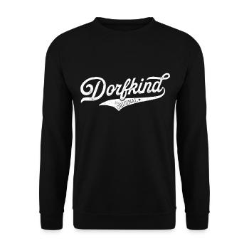 Dorfkind T-Shirt Herren Trachtenshirt Damen Tracht - Unisex Pullover - Schwarz - Vorne - Alina (178cm) & Michal (187cm)