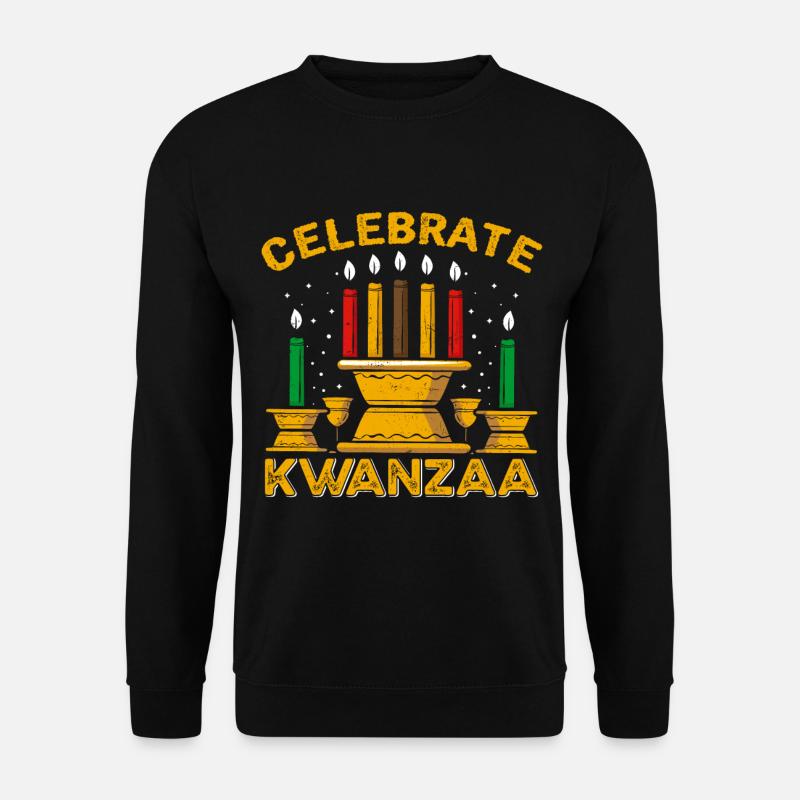 Celebrate Kwanzaa - Unisex Pullover - Schwarz