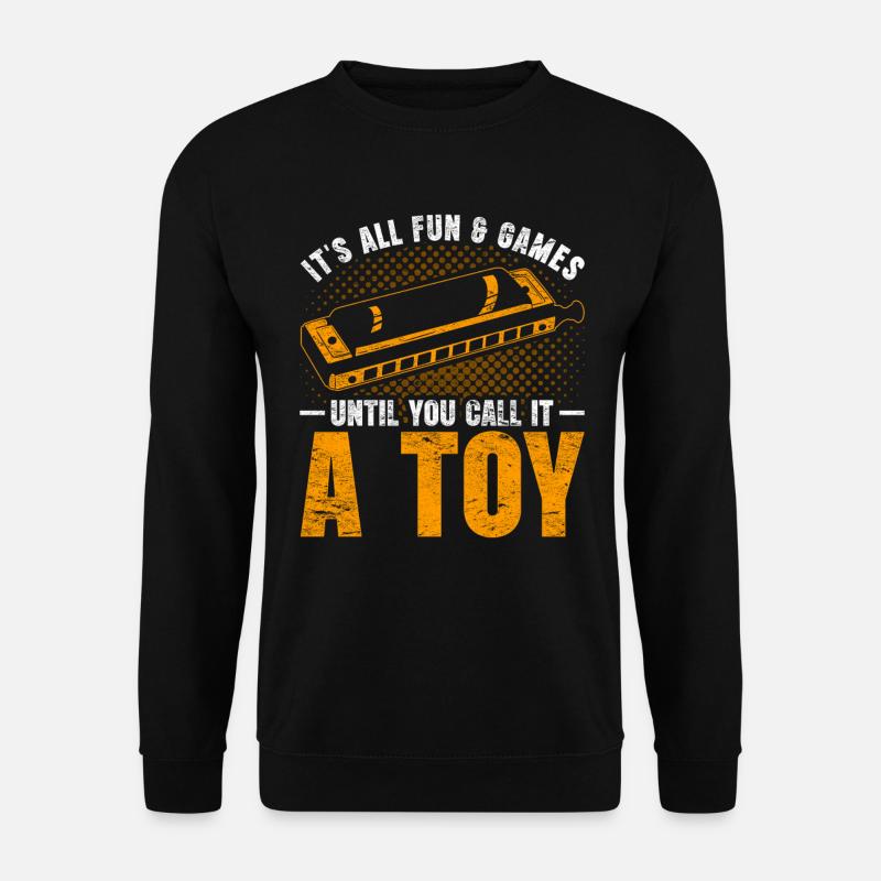 Harmonica harmonica player - Unisex Sweatshirt - black