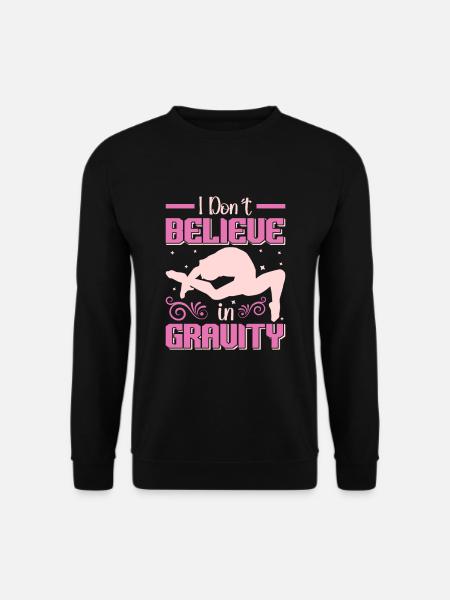 Gymnast funny Workout - Unisex Sweatshirt - black