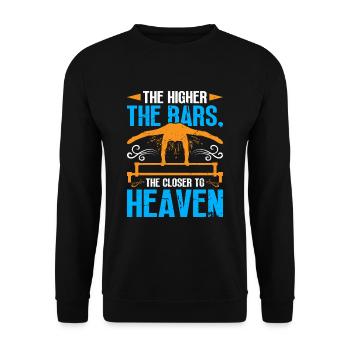 Gymnast funny Workout - Unisex Sweatshirt - black - Front - Alina (178cm) & Michal (187cm)
