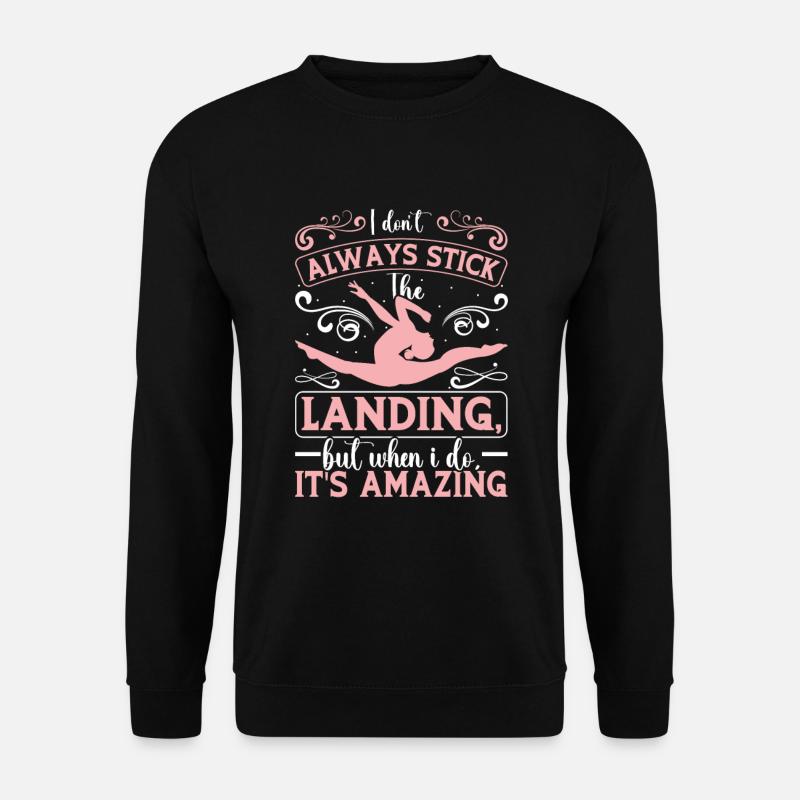 Gymnast funny Workout - Unisex Sweatshirt - black