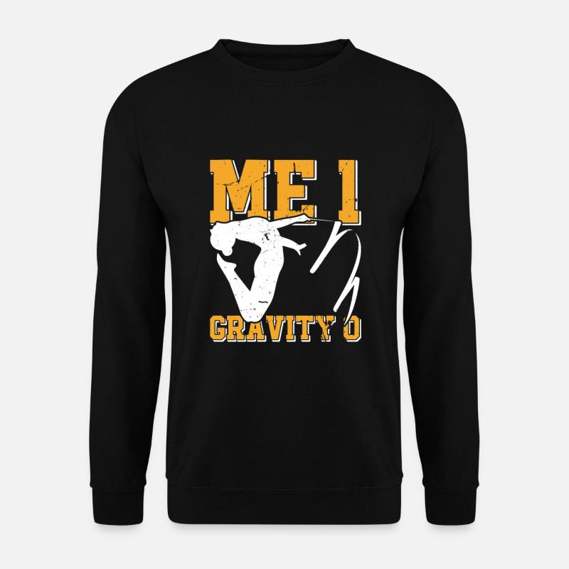 Gymnast funny Workout - Unisex Sweatshirt - black