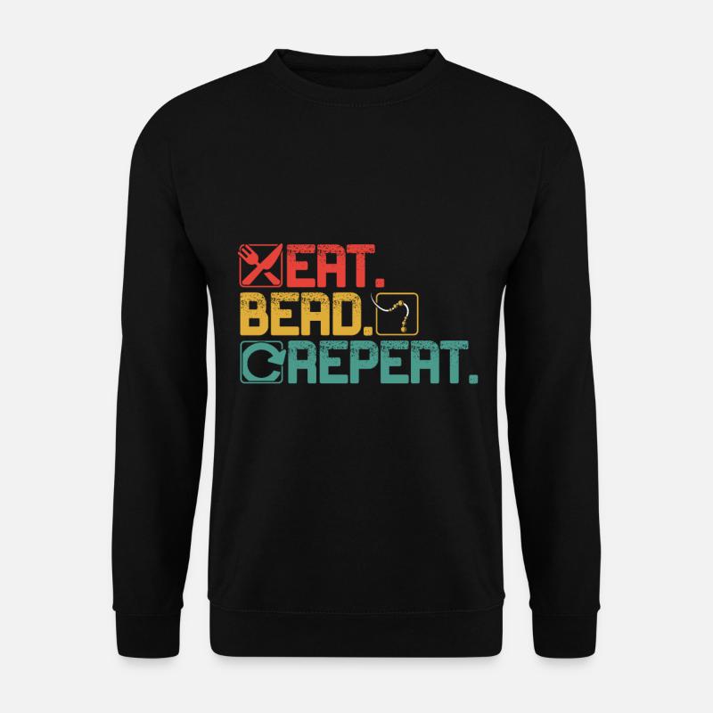 Bead Repeat - Unisex Pullover - Schwarz