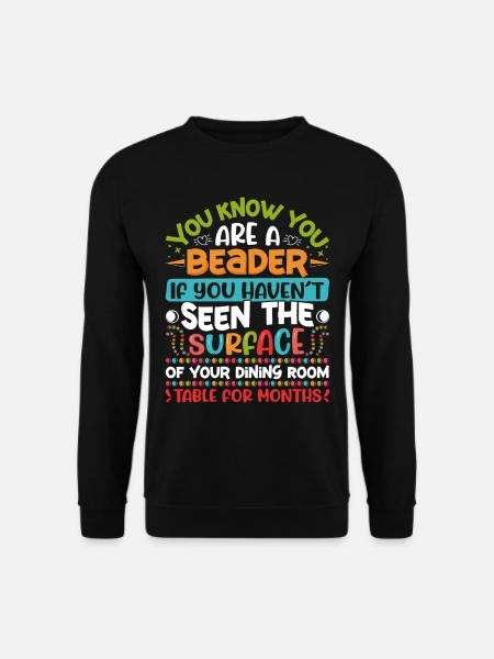 Beading Designs for Beader - Unisex Sweatshirt - black
