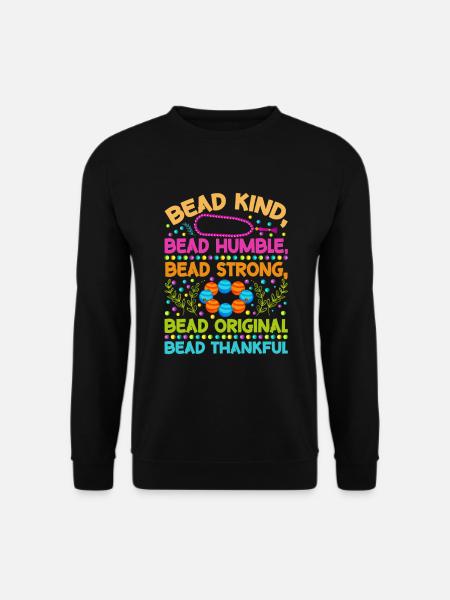 Beading Designs for Beader - Unisex Sweatshirt - black