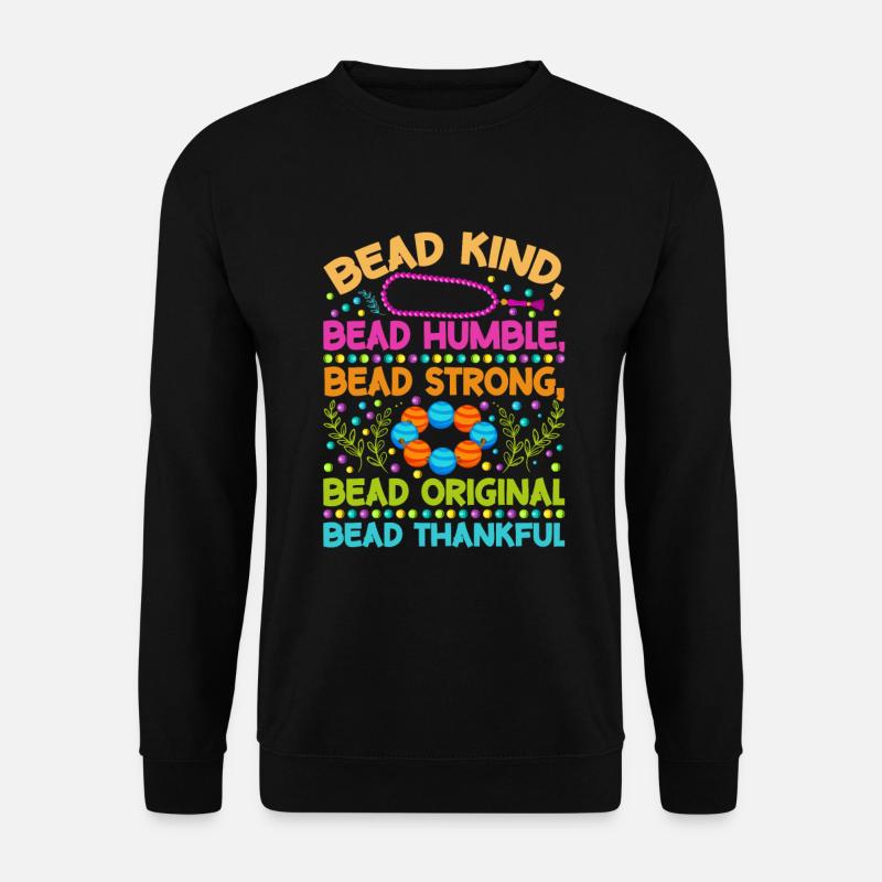 Beading Designs for Beader - Unisex Sweatshirt - black