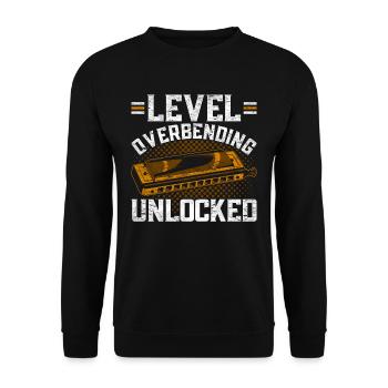 Harmonica harmonica player - Unisex Sweatshirt - black - Front - Alina (178cm) & Michal (187cm)