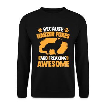 Le renard du Harz est un renard de troupeau fantastique - Sweat-shirt Unisexe - noir - Devant - Alina (178cm) & Michal (187cm)