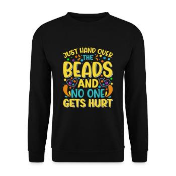 Il suffit de remettre les perles - Sweat-shirt Unisexe - noir - Devant - Alina (178cm) & Michal (187cm)