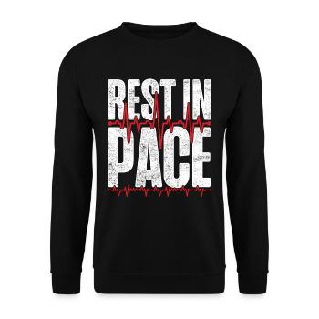 Herztransplantation Rest In Pace - Unisex Pullover - Schwarz - Vorne - Alina (178cm) & Michal (187cm)