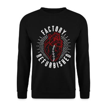 Chirurgie cardiaque Transplantation cardiaque - Sweat-shirt Unisexe - noir - Devant - Alina (178cm) & Michal (187cm)