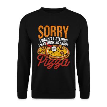 Pizza maker Pizzaiolo - Sweat-shirt Unisexe - noir - Devant - Alina (178cm) & Michal (187cm)