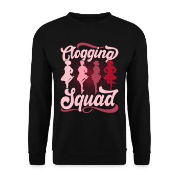 Tap Dancer Tap Dancer Clogging Squad - Sweat-shirt Unisexe - noir - Devant - Alina (178cm) & Michal (187cm)
