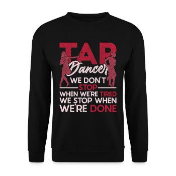 Stepper Tap Dancer Tap Dance Tap Dancer - Sweat-shirt Unisexe - noir - Devant - Alina (178cm) & Michal (187cm)