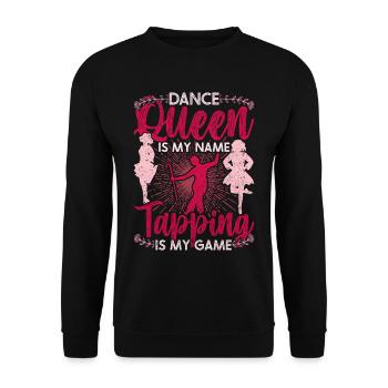 Tap Dancer Stepper Tap Dance - Unisex Sweatshirt - black - Front - Alina (178cm) & Michal (187cm)