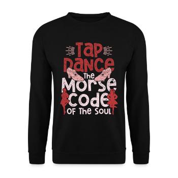 Tap Dancer Tap Dance - Unisex Sweatshirt - black - Front - Alina (178cm) & Michal (187cm)
