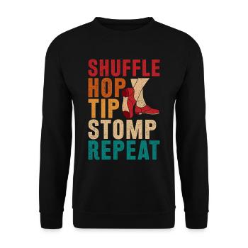 Tap Dancer Tap Dancer - Unisex Sweatshirt - black - Front - Alina (178cm) & Michal (187cm)
