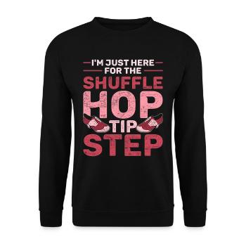 Stepptanz Stepptänzer Stepptänzerin Stepper - Unisex Pullover - Schwarz - Vorne - Alina (178cm) & Michal (187cm)