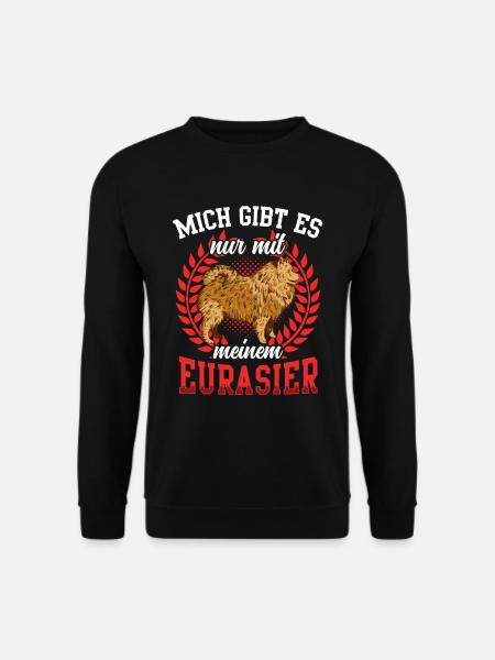 Gibt es nur mit Eurasier Spitz Eurasian Dog - Unisex Pullover - Schwarz