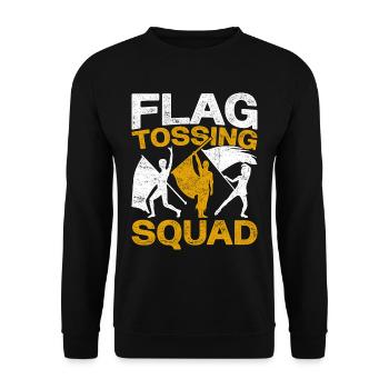 Color Guard Colorguard Flag Tossing Squad - Unisex Pullover - Schwarz - Vorne - Alina (178cm) & Michal (187cm)