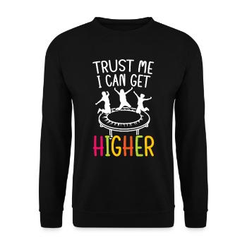 Je peux aller plus haut - Sweat-shirt Unisexe - noir - Devant - Alina (178cm) & Michal (187cm)