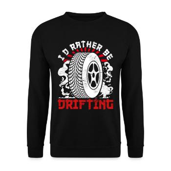 Live Love Drift Motorsport Auto Tuning Automotive - Unisex Sweatshirt - black - Front - Alina (178cm) & Michal (187cm)