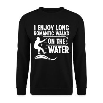 Waterski Barefoot - Unisex Sweatshirt - black - Front - Alina (178cm) & Michal (187cm)
