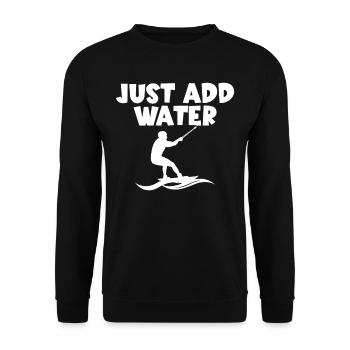 Water Skiing - Unisex Sweatshirt - black - Front - Alina (178cm) & Michal (187cm)