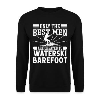 Waterski Barefoot - Unisex Sweatshirt - black - Front - Alina (178cm) & Michal (187cm)