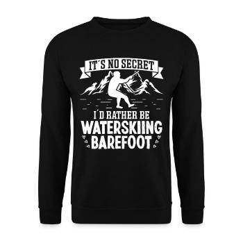 Je préfère faire du ski nautique pieds nus - Sweat-shirt Unisexe - noir - Devant - Alina (178cm) & Michal (187cm)