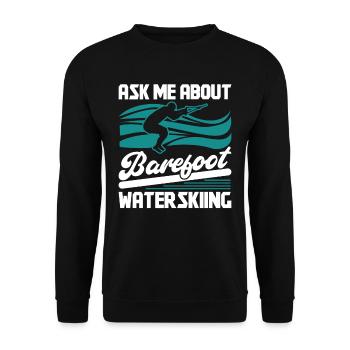 Barefoot Waterskiing - Unisex Sweatshirt - black - Front - Alina (178cm) & Michal (187cm)