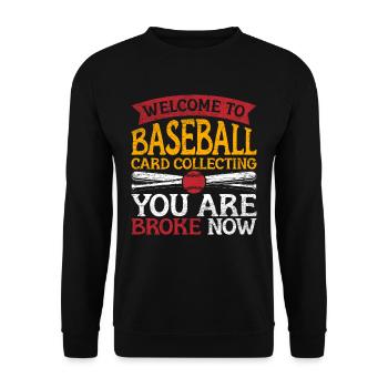 Collecteur de cartes de baseball Collecteur de cartes de baseball - Sweat-shirt Unisexe - noir - Devant - Alina (178cm) & Michal (187cm)
