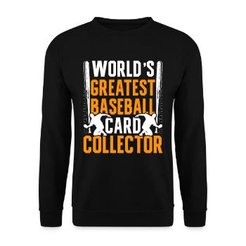 Collecteur de cartes de baseball Collecteur de cartes de baseball - Sweat-shirt Unisexe - noir - Devant - Alina (178cm) & Michal (187cm)